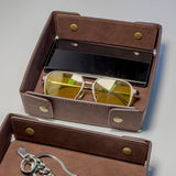 Maxbell Valet Tray Foldable Display Key Storage Plate for Necklace Perfumes Bracelet