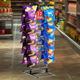 Maxbell Chip Rack Display Stand Supermarket Snack Organizer for Party Household Shop