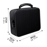 Maxbell Fireproof Document Bag with Lock Organizer Box for Album Laptop Certificates Style A