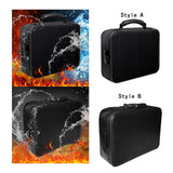 Maxbell Fireproof Document Bag with Lock Organizer Box for Album Laptop Certificates Style A