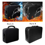 Maxbell Fireproof Document Bag with Lock Organizer Box for Album Laptop Certificates Style A