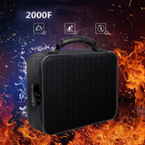 Maxbell Fireproof Document Bag with Lock Organizer Box for Album Laptop Certificates Style A