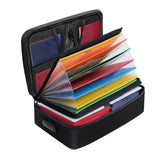 Maxbell Fireproof Document Bag with Lock Organizer Box for Album Laptop Certificates Style B