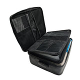 Maxbell Fireproof Document Bag with Lock Organizer Box for Album Laptop Certificates Style B