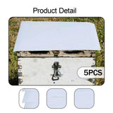 Maxbell 5 Pieces Beehive Cover Rainproof Cloth 50x60 cm Tear Resistant PVC Protector White