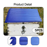 Maxbell 5 Pieces Bee Hive Lid Rainproof Cloth Easy to Install Beekeeping Accessories Blue