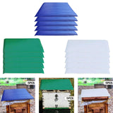 Maxbell 5 Pieces Bee Hive Lid Rainproof Cloth Easy to Install Beekeeping Accessories Blue