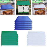 Maxbell 5 Pieces Bee Hive Lid Rainproof Cloth Easy to Install Beekeeping Accessories Blue