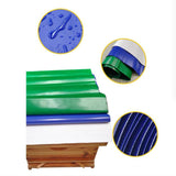 Maxbell 5 Pieces Bee Hive Lid Rainproof Cloth Easy to Install Beekeeping Accessories Blue