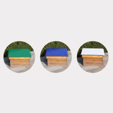 Maxbell 5 Pieces Bee Hive Lid Rainproof Cloth Easy to Install Beekeeping Accessories Blue
