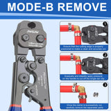 Maxbell Ear Clamp Plier Removal and Installation Repair Heavy Duty Pex Pipe Clamping