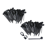 Maxbell Cable Zip Ties Push Mount Straps Set Lightweight Multipurpose