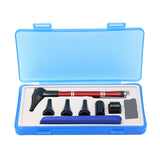 Maxbell Pocket Otoscope Kit Reusable for Nurse, Adults, Kids Versatile Ear Care Tool Red