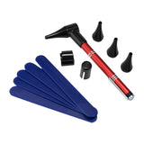 Maxbell Pocket Otoscope Kit Reusable for Nurse, Adults, Kids Versatile Ear Care Tool Red