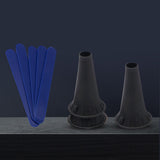 Maxbell Pocket Otoscope Kit Reusable for Nurse, Adults, Kids Versatile Ear Care Tool Black