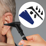 Maxbell Pocket Otoscope Kit Reusable for Nurse, Adults, Kids Versatile Ear Care Tool Black