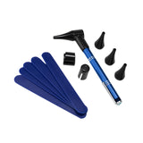 Maxbell Pocket Otoscope Kit Reusable for Nurse, Adults, Kids Versatile Ear Care Tool Blue