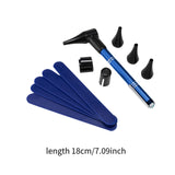 Maxbell Pocket Otoscope Kit Reusable for Nurse, Adults, Kids Versatile Ear Care Tool Blue