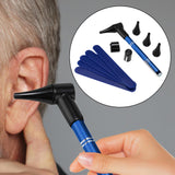 Maxbell Pocket Otoscope Kit Reusable for Nurse, Adults, Kids Versatile Ear Care Tool Blue