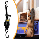Maxbell Auto Retractable Ratchet Strap Adjustable Furniture Trip Heavy Duty Tie Down