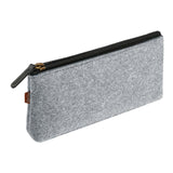 Maxbell Pencil Pouch Zipper Multipurpose Stationery Pouch for Kids Children Students Light Gray