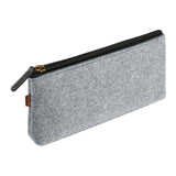 Maxbell Pencil Pouch Zipper Multipurpose Stationery Pouch for Kids Children Students Light Gray