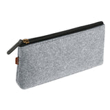 Maxbell Pencil Pouch Zipper Multipurpose Stationery Pouch for Kids Children Students Light Gray