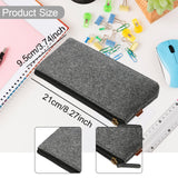 Maxbell Pencil Pouch Zipper Multipurpose Stationery Pouch for Kids Children Students Dark Gray