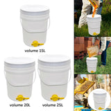Maxbell Honey Pail Syrup Storage Portable Honey Bottling Bucket for Home Improvement 15L