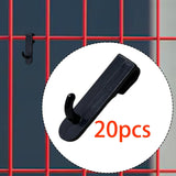 Maxbell 20x Gridwall Hooks Organize Tools Pegboard Hook for Workbench Camping Hiking Black