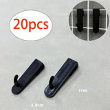 Maxbell 20x Gridwall Hooks Organize Tools Pegboard Hook for Workbench Camping Hiking Black