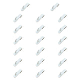 Maxbell 20x Gridwall Hooks Organize Tools Pegboard Hook for Workbench Camping Hiking White
