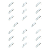 Maxbell 20x Gridwall Hooks Organize Tools Pegboard Hook for Workbench Camping Hiking White