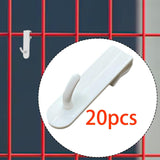 Maxbell 20x Gridwall Hooks Organize Tools Pegboard Hook for Workbench Camping Hiking White