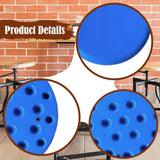 Maxbell Stool Seat Replacement Accessory Plastic Stool Seat for College Canteen Home Blue 30cm