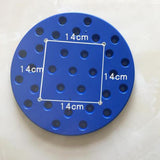 Maxbell Stool Seat Replacement Accessory Plastic Stool Seat for College Canteen Home Blue 30cm