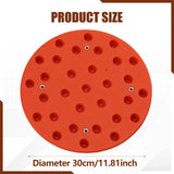Maxbell Stool Seat Replacement Accessory Plastic Stool Seat for College Canteen Home Orange 30cm