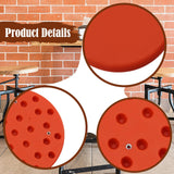 Maxbell Stool Seat Replacement Accessory Plastic Stool Seat for College Canteen Home Orange 30cm