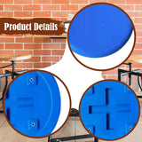 Maxbell Stool Seat Replacement Accessory Plastic Stool Seat for College Canteen Home Blue 32cm