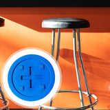 Maxbell Stool Seat Replacement Accessory Plastic Stool Seat for College Canteen Home Blue 32cm