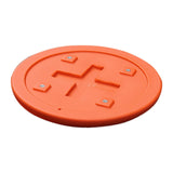 Maxbell Stool Seat Replacement Accessory Plastic Stool Seat for College Canteen Home Orange 32cm