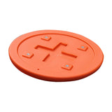 Maxbell Stool Seat Replacement Accessory Plastic Stool Seat for College Canteen Home Orange 32cm