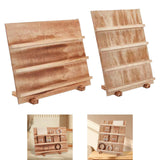 Maxbell Wooden Earring Display Stand Earring Card Holder for Dorm Tradeshow Home Use 3 Tier