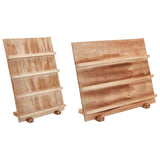 Maxbell Wooden Earring Display Stand Earring Card Holder for Dorm Tradeshow Home Use 3 Tier