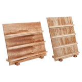Maxbell Wooden Earring Display Stand Earring Card Holder for Dorm Tradeshow Home Use 3 Tier