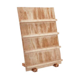Maxbell Wooden Earring Display Stand Earring Card Holder for Dorm Tradeshow Home Use 4 Tier