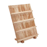 Maxbell Wooden Earring Display Stand Earring Card Holder for Dorm Tradeshow Home Use 4 Tier