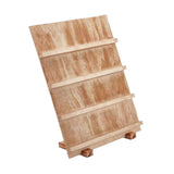 Maxbell Wooden Earring Display Stand Earring Card Holder for Dorm Tradeshow Home Use 4 Tier