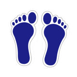 Maxbell Footprint Stickers Foot Print Stickers for Classroom Decoration Nursery Room Blue