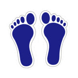 Maxbell Footprint Stickers Foot Print Stickers for Classroom Decoration Nursery Room Blue